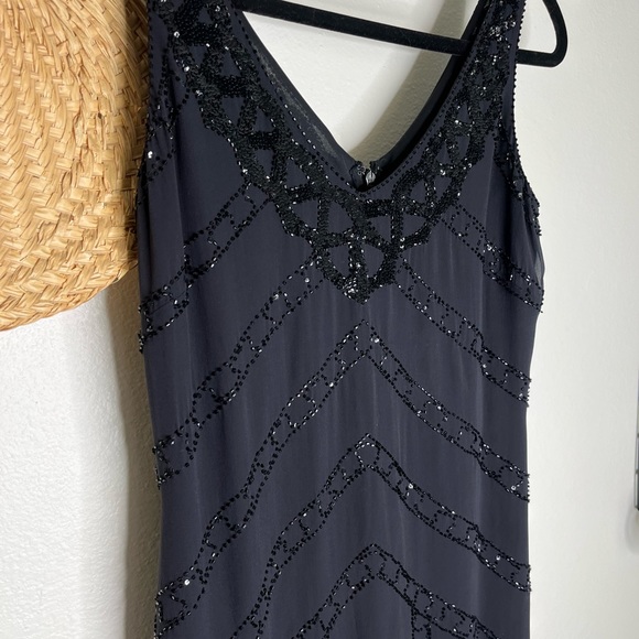 Bloomingdales Silk Beaded Dress NWT - Picture 7 of 8